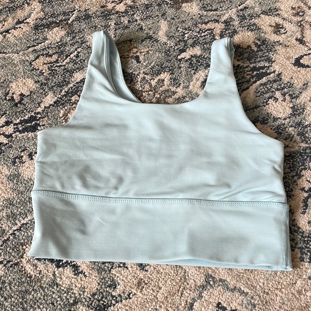 DYI light blue sports bra